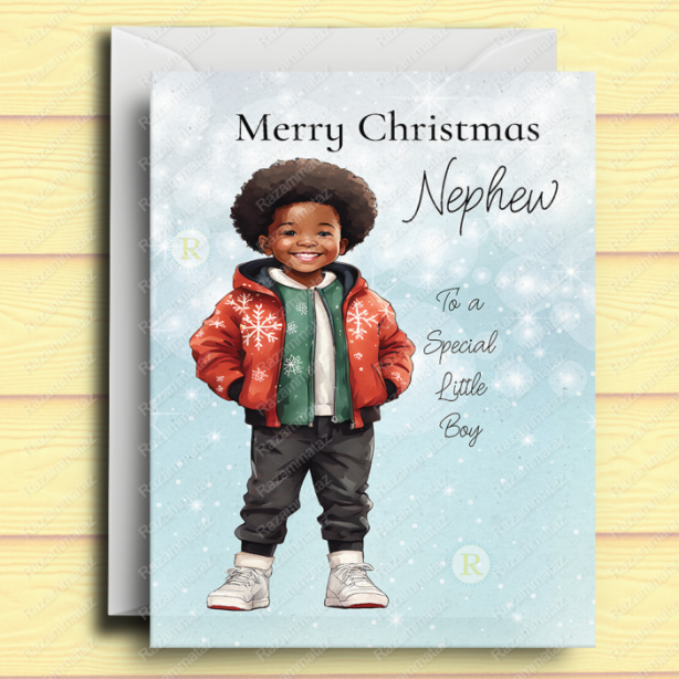 Black Boy A/2 Christmas Card